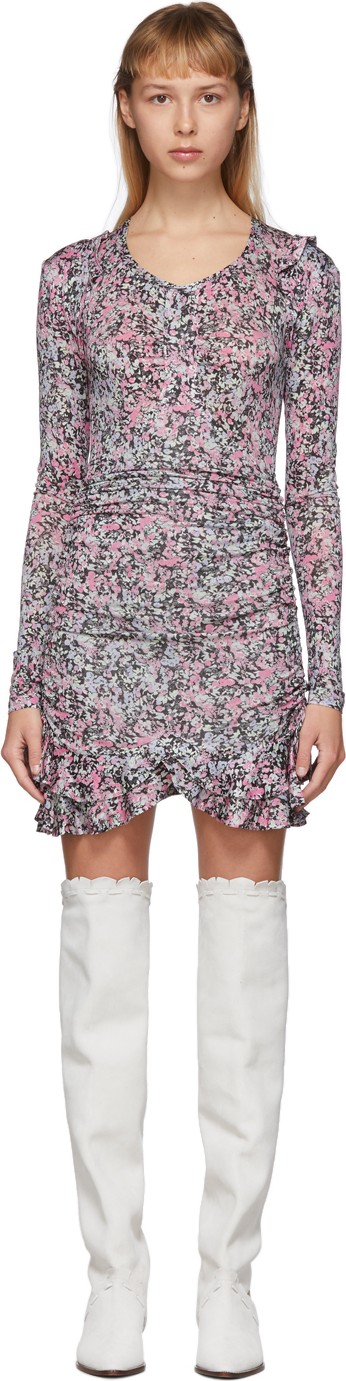 Isabel Marant Black & Multicolor Sabria Dress