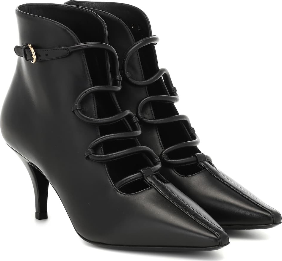 Salvatore Ferragamo Gancini Snake leather ankle boots