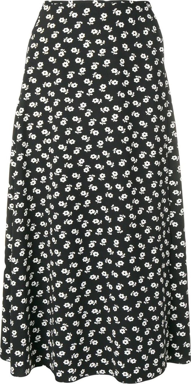 Alexachung floral midi skirt