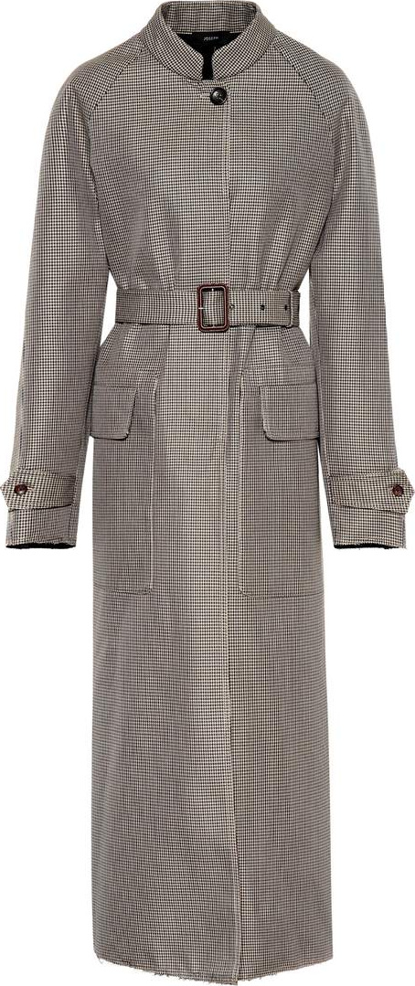 Joseph Belted houndstooth coat