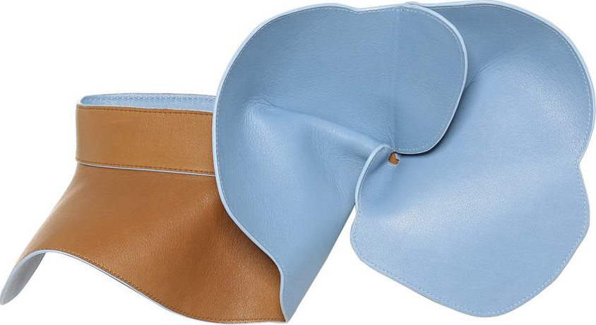 DELPOZO Leather flower waist belt