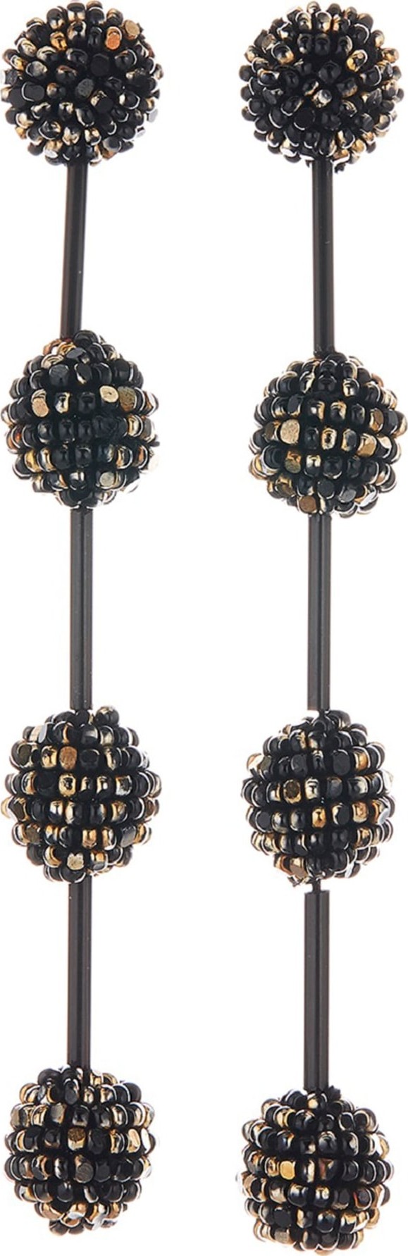 Oscar De La Renta Beaded Drop Earrings