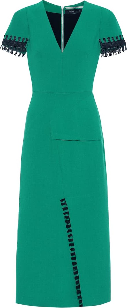 Roland Mouret Fortana wool crêpe dress