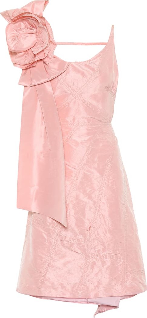 Miu Miu Distressed asymmetric silk dress