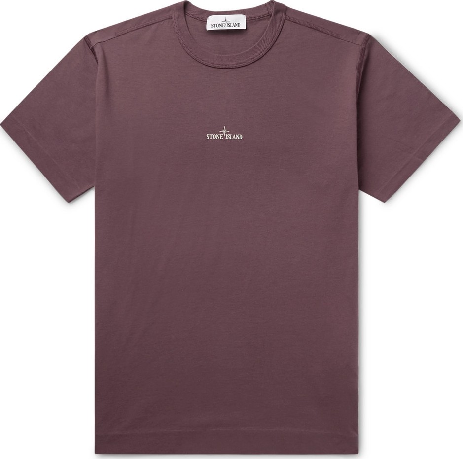Stone Island Logo-Print Cotton-Jersey T-Shirt