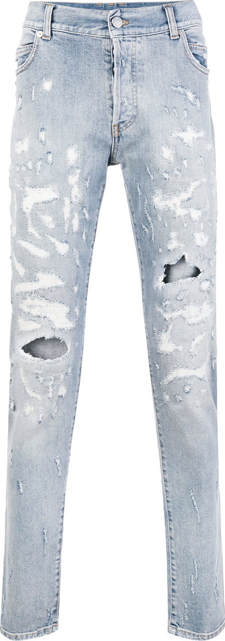 Balmain distressed jeans