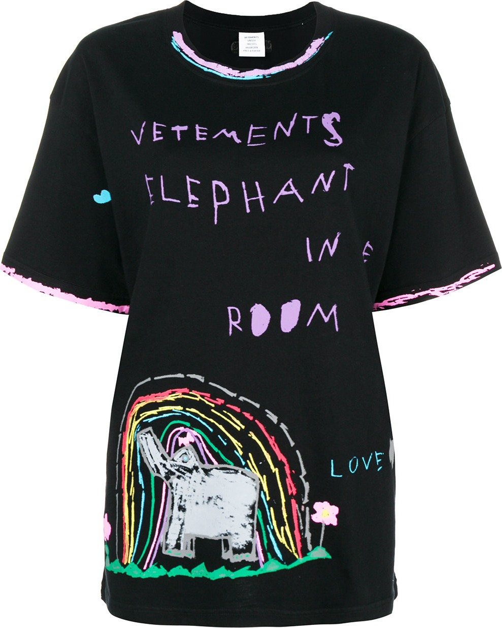 Vetements elephant t-shirt