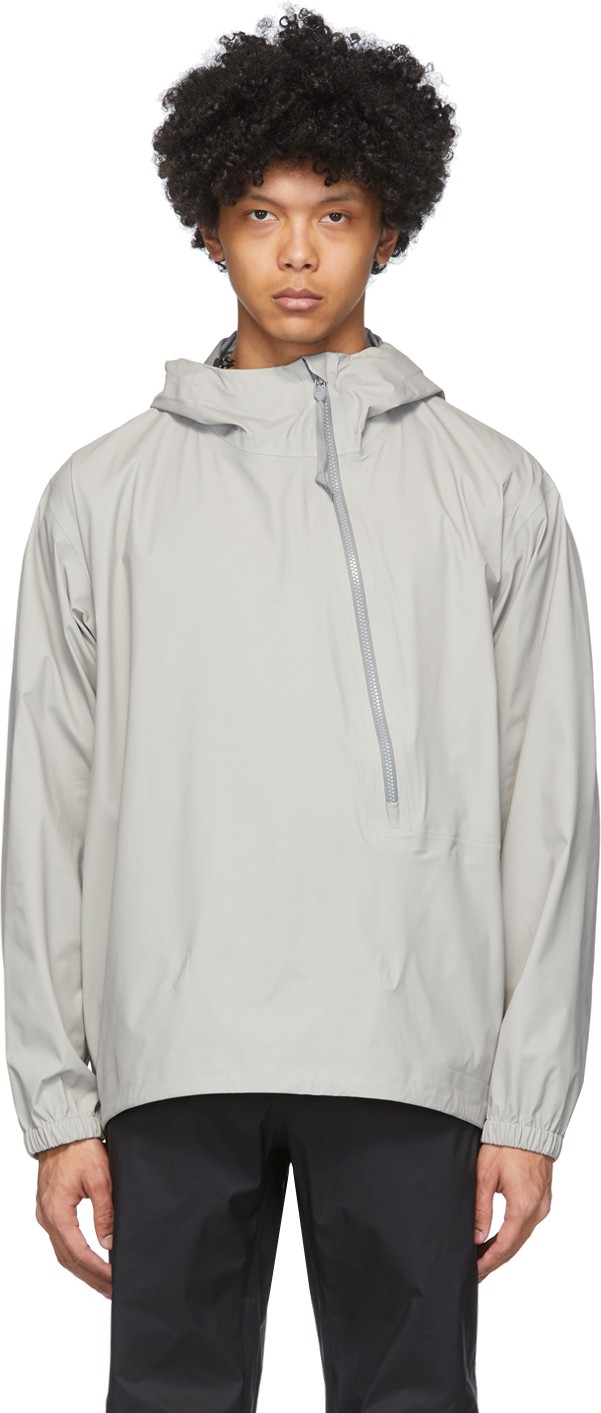 Snow Peak Grey 3L Soft Shell Pullover Jacket