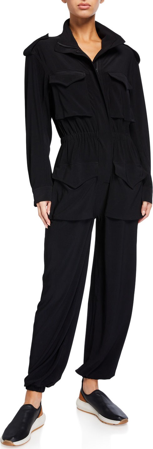 Norma Kamali Turtle Cargo Jumpsuit