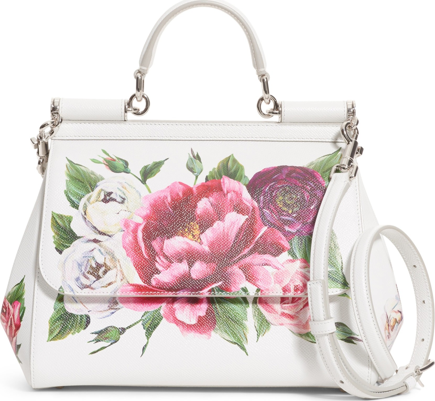 Dolce & Gabbana Medium Miss Sicily Leather Satchel