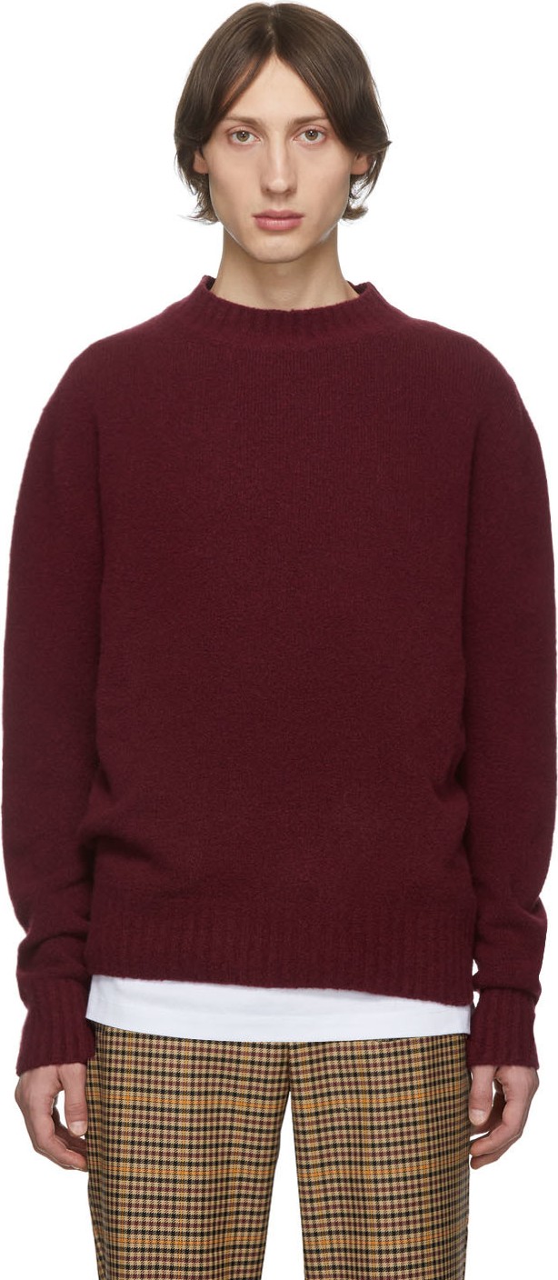 Schnayderman's Burgundy Wool Crewneck Sweater