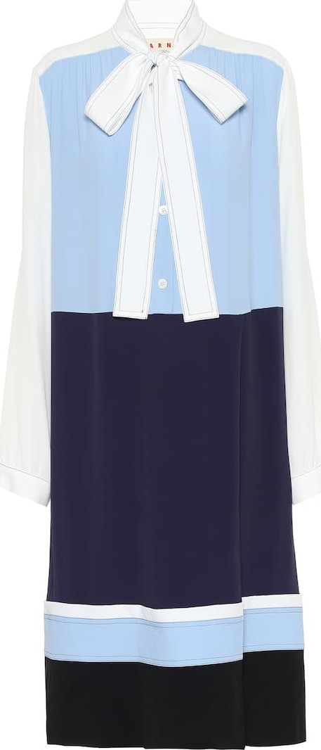 Marni Crêpe midi shirt dress