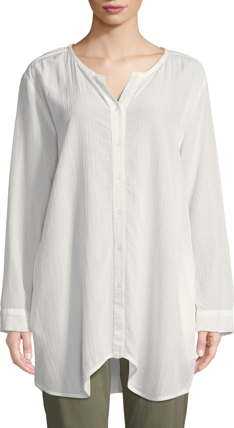Masai Itana Striped Button-Front Blouse