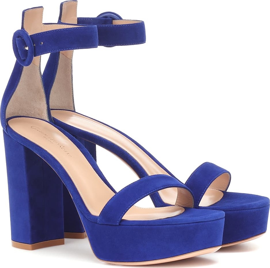 Gianvito Rossi Suede platform sandals