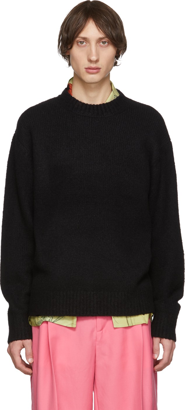 Acne Studios Black Wool Cashmere Sweater