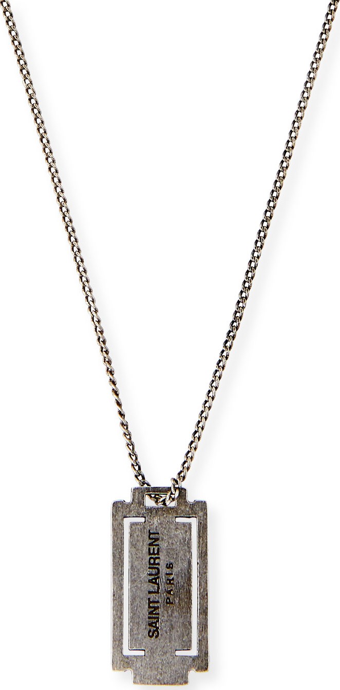 Saint Laurent Long Razor Necklace