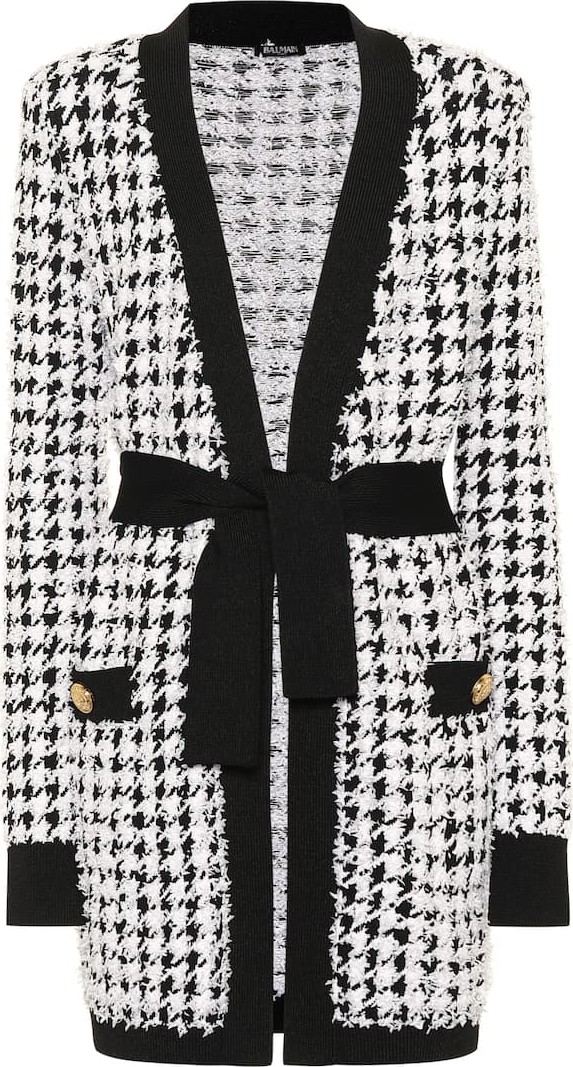 Balmain Houndstooth cardigan