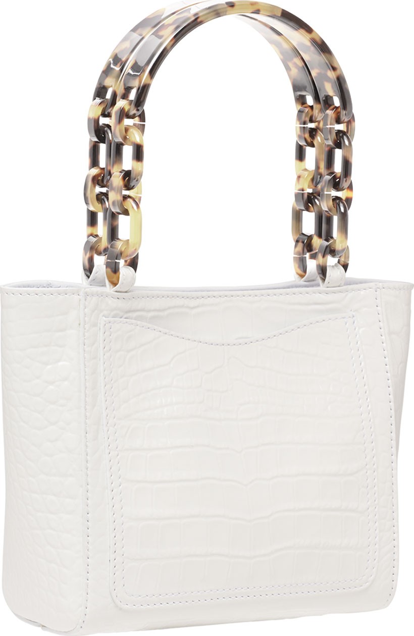 Edie Parker Micro Crocodile-Embossed Tote Bag