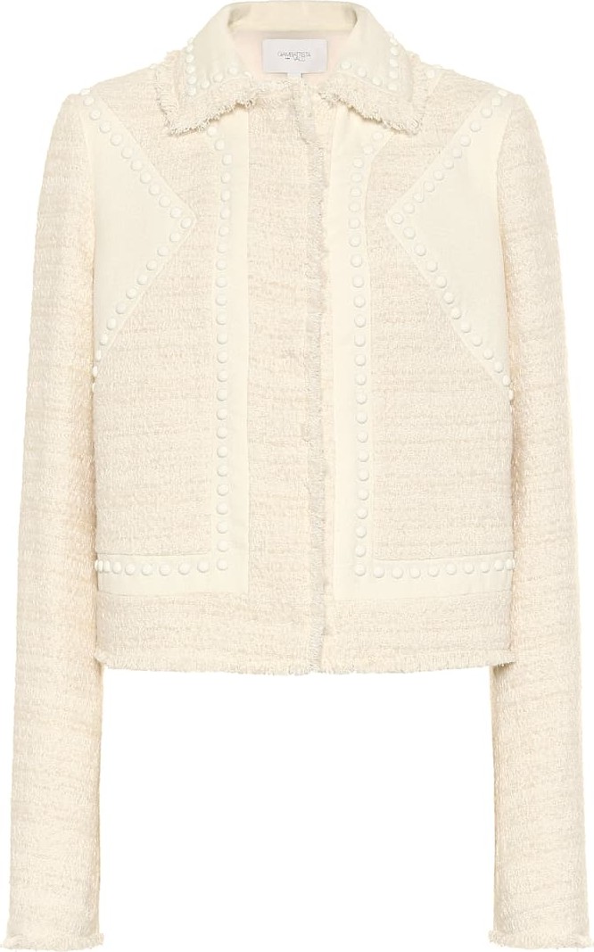 Giambattista Valli Studded cotton-blend jacket