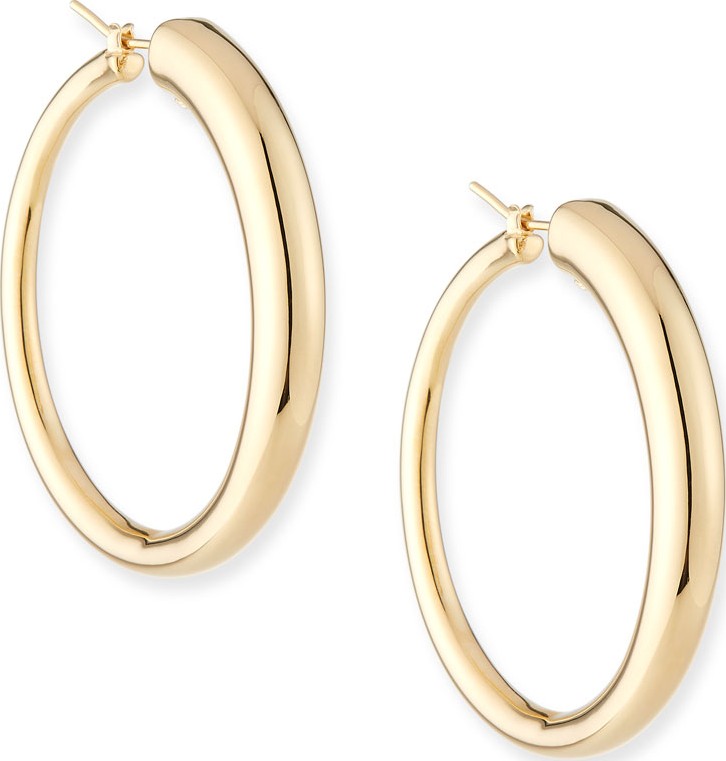 Alberto Milani Millennia 18k Gold Electroform Graduated Hoop Earrings