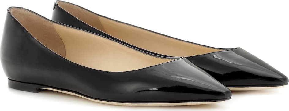 Jimmy Choo Romy Flat patent leather ballet flats
