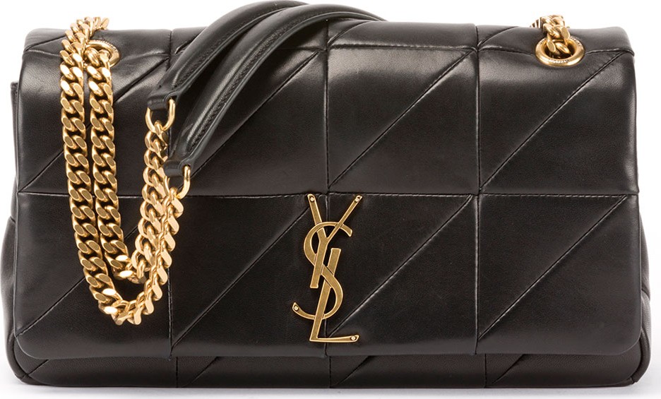 Saint Laurent Jamie Medium Diamond-Quilted Chain Shoulder Bag - Bronze Hardware