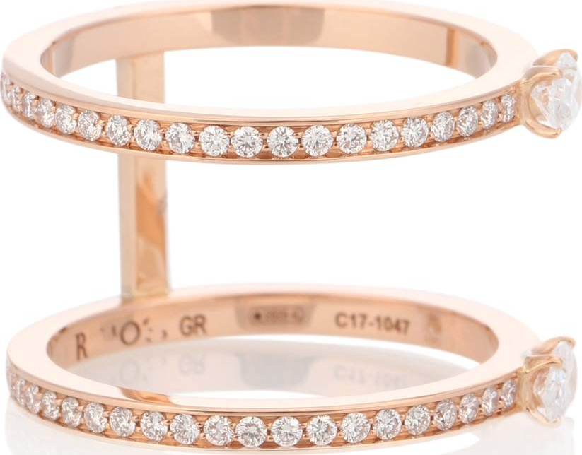 REPOSSI Harvest 18kt rose gold diamond ring
