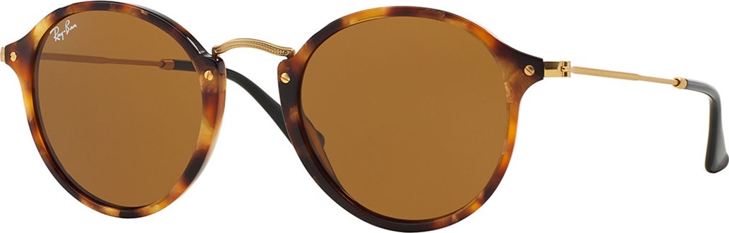 Ray Ban Round Plastic/Metal Sunglasses