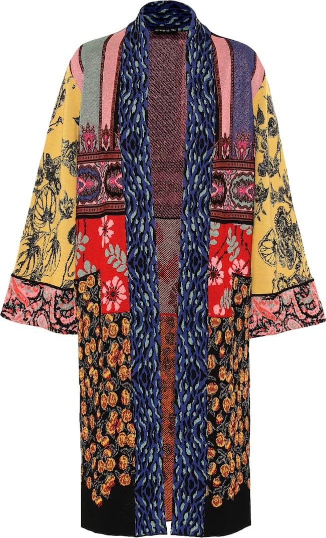 Etro Jacquard wool-blend cardigan