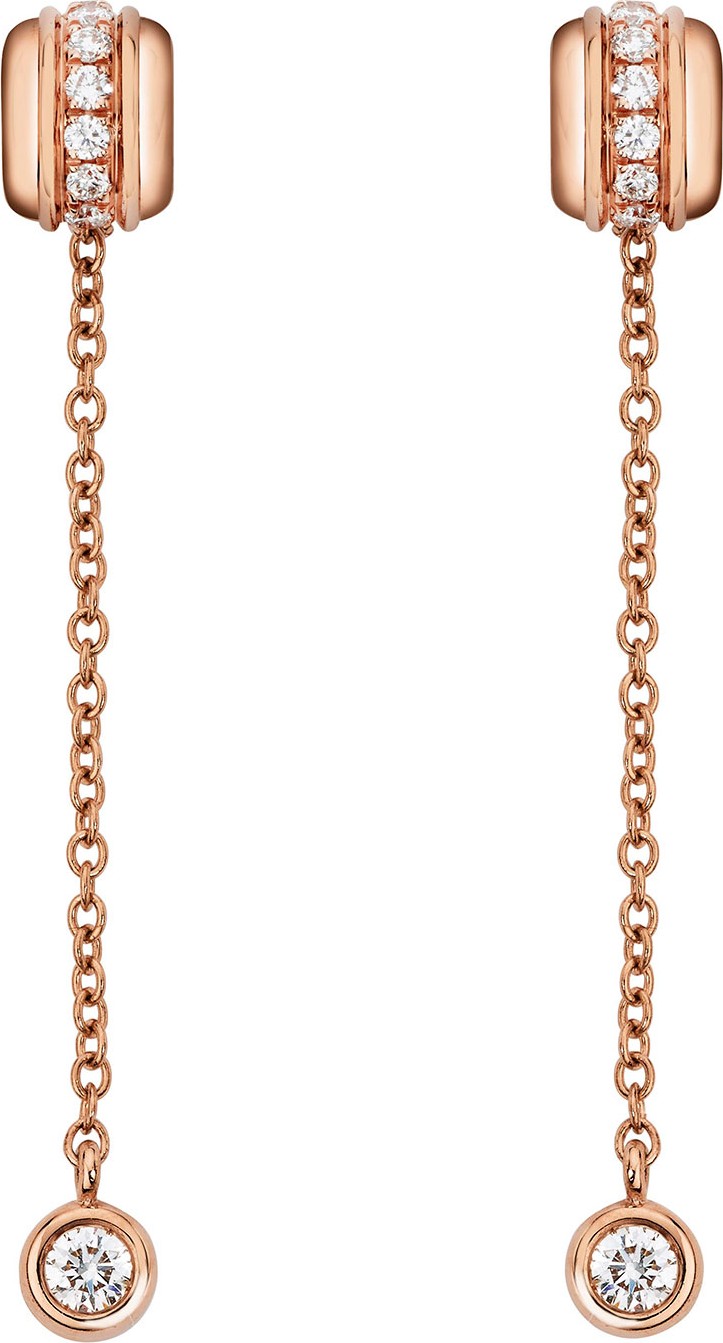 Piaget Possession Night & Day Earrings with Diamonds in 18K Red Gold