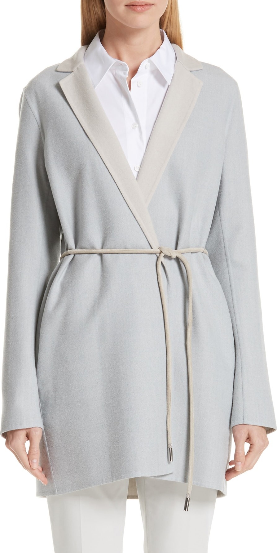 Lafayette 148 New York Cranford Wool & Silk Reversible Jacket