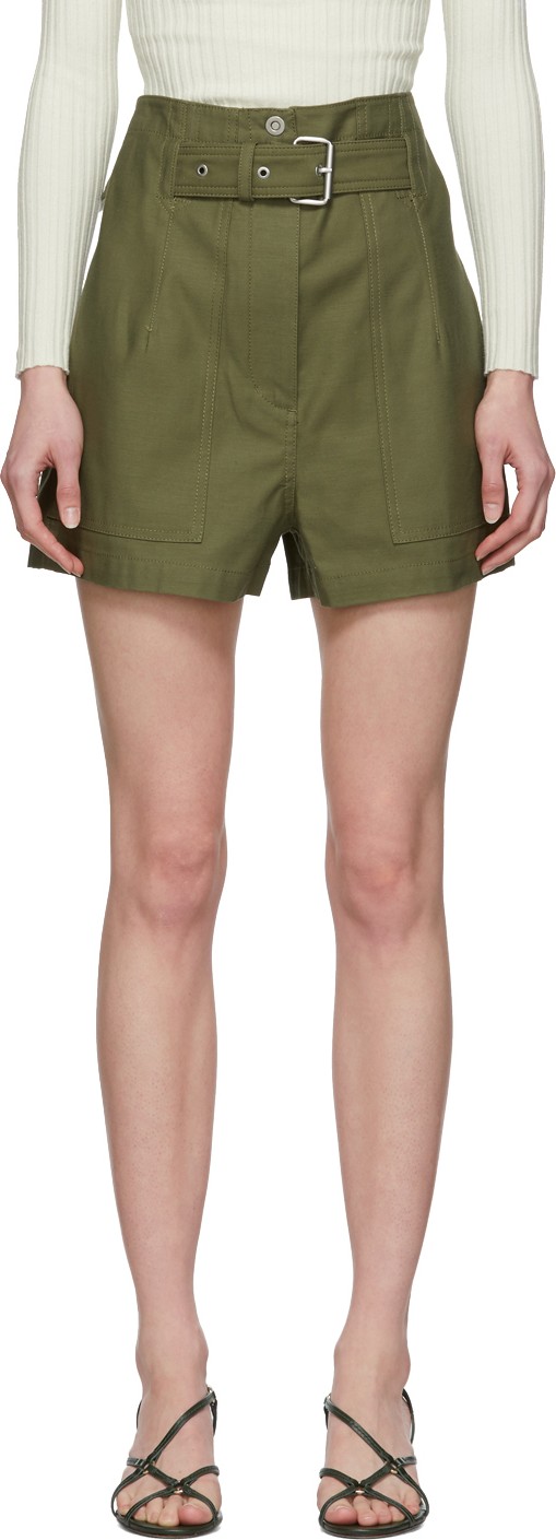 3.1 Phillip Lim Khaki Belted Cargo Short