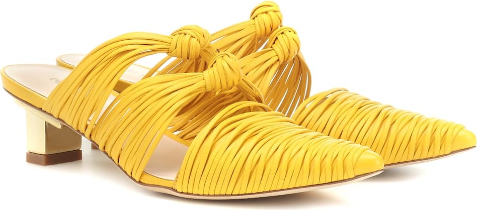 Cult Gaia Paige leather mules