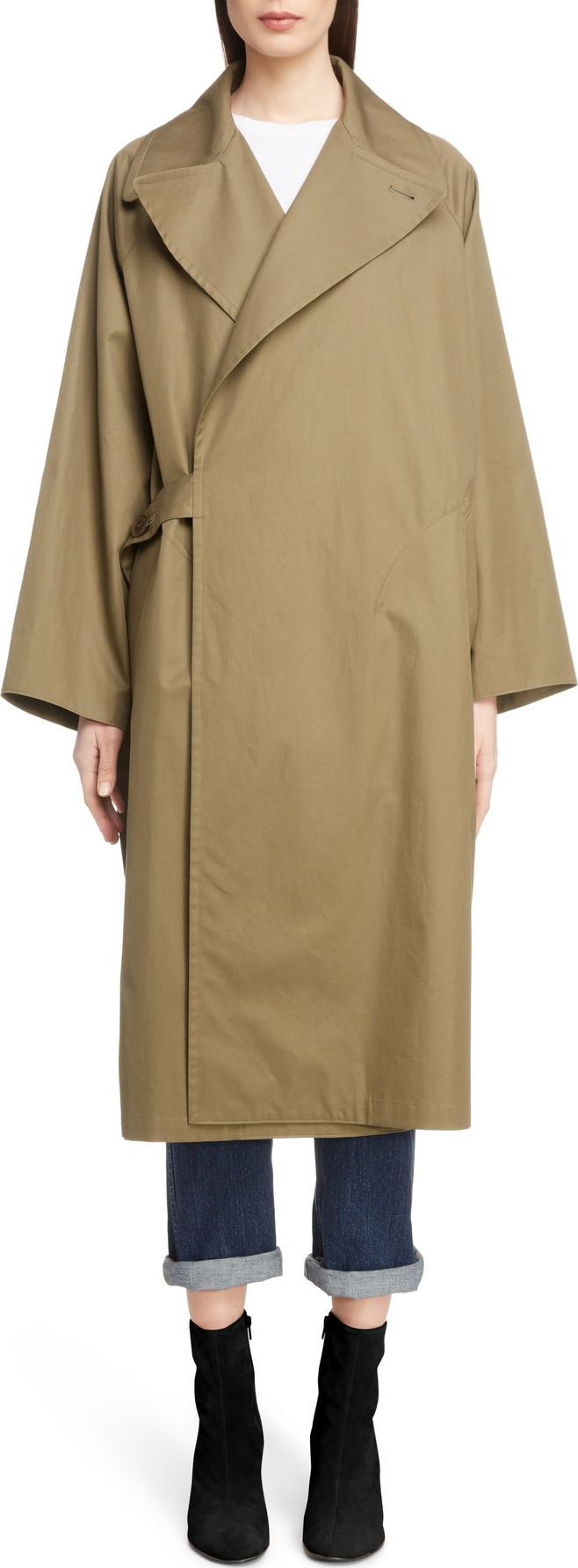 Y's By Yohji Yamamoto Side Tab Trench Coat