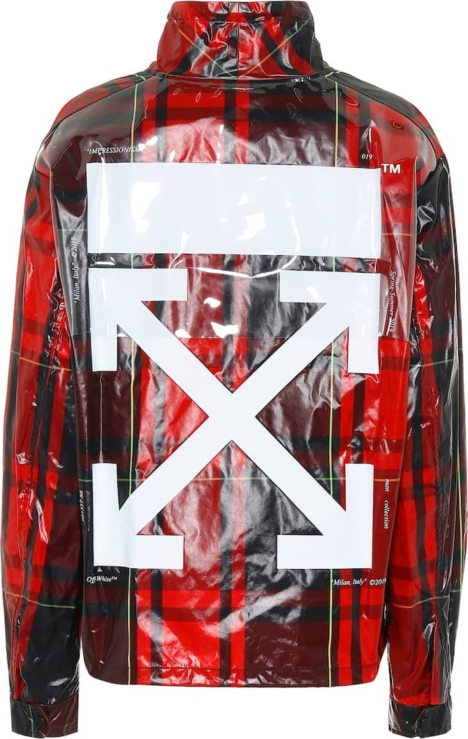 Off White Coated plaid jacket