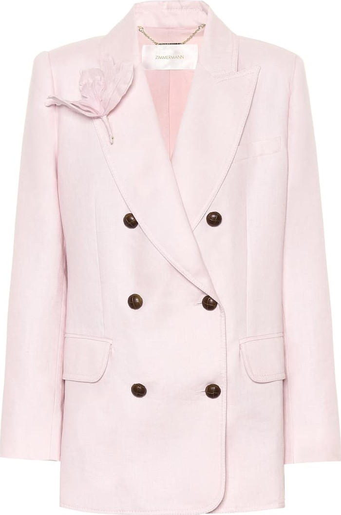 Zimmermann Corsage linen blazer