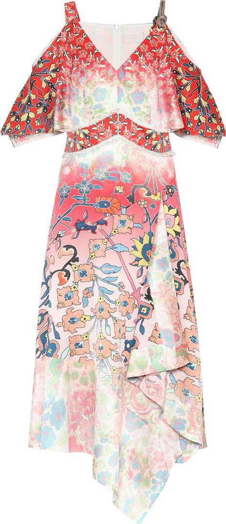 Peter Pilotto Floral stretch silk dress