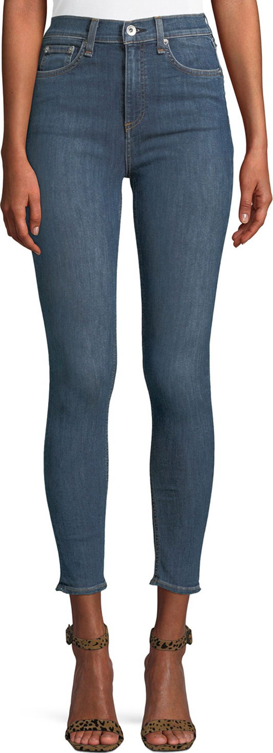 Rag & Bone High-Rise Ankle Skinny Jeans