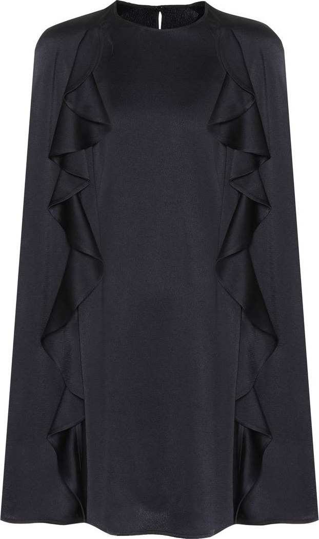 Valentino Satin cape dress