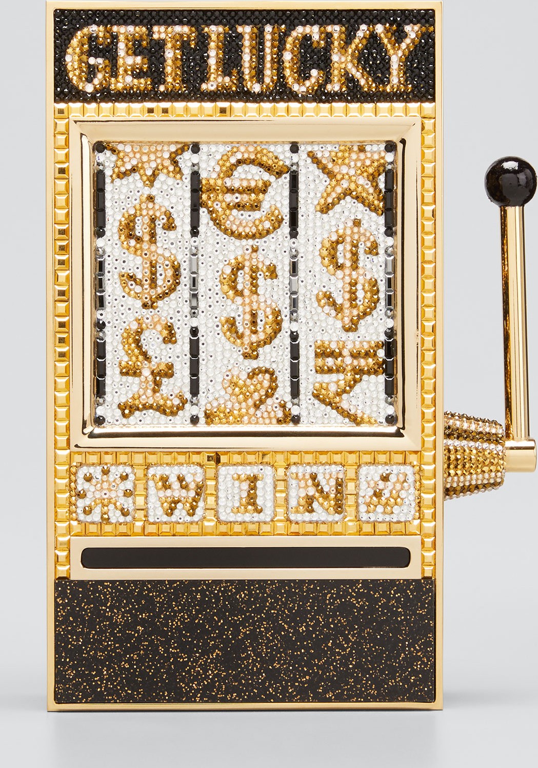 Judith Leiber Crystal Get Lucky Slot Machine Clutch Minaudiere