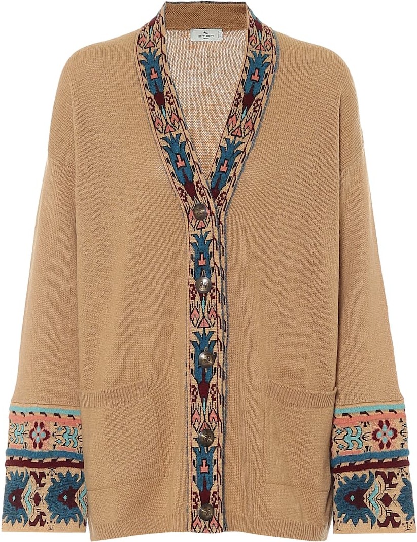Etro Wool-blend intarsia cardigan
