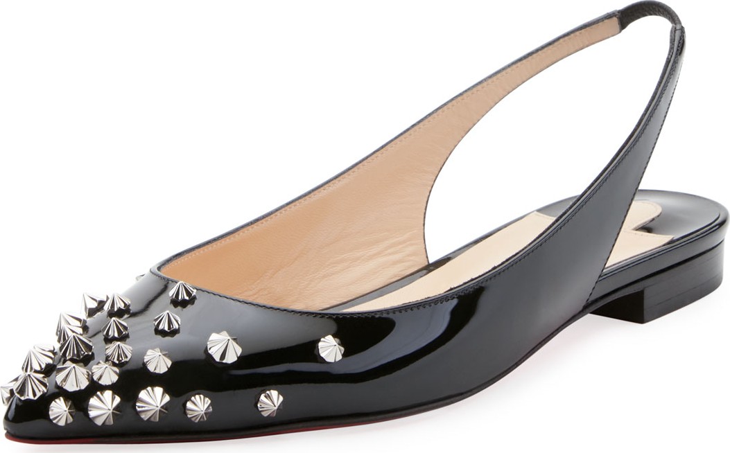 Christian Louboutin Drama Slingback Red Sole Pumps