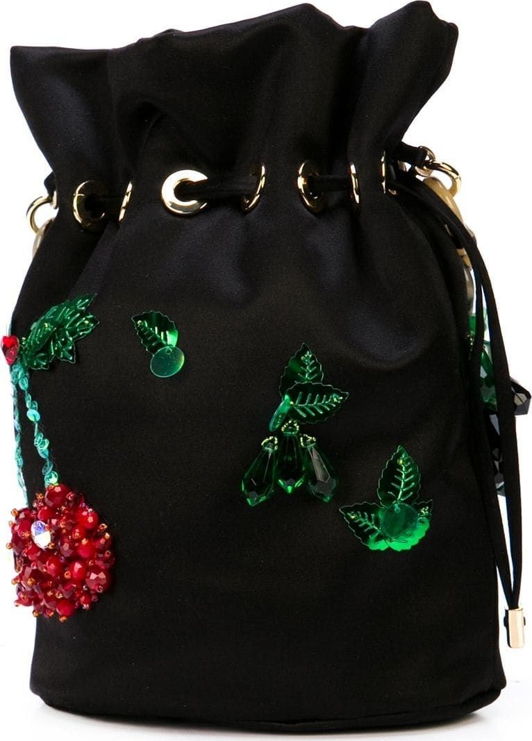 Edie Parker Fruit Salad embroidered bag