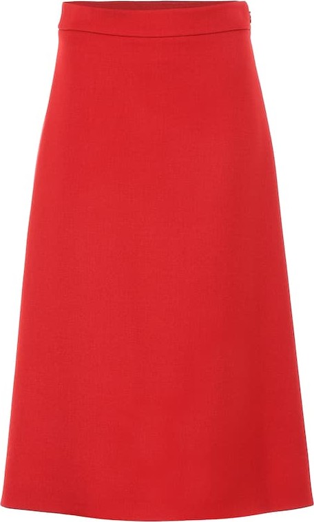 Prada Wool midi skirt