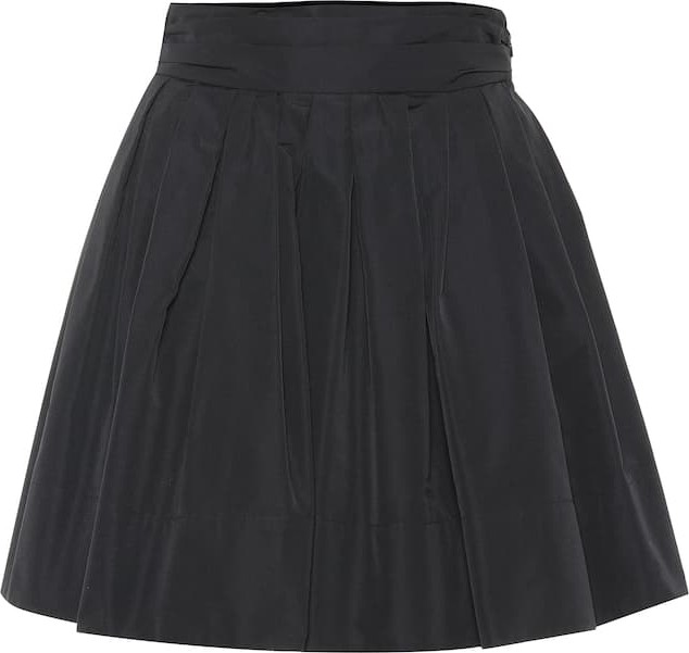 Valentino Cotton-blend faille miniskirt