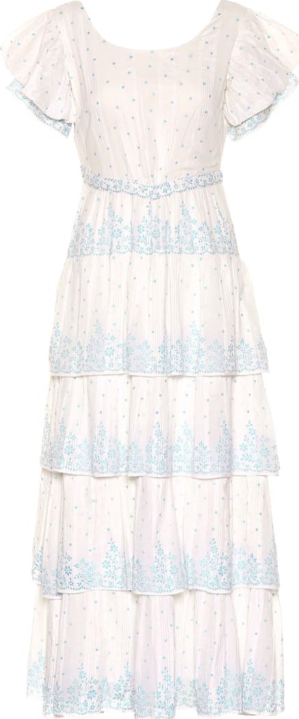 LOVESHACKFANCY Martine cotton voile maxi dress