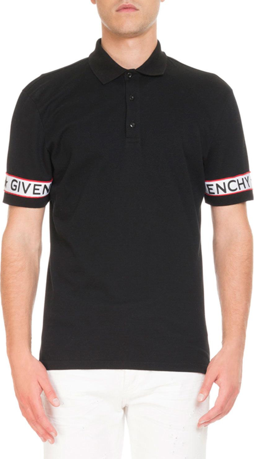 Givenchy Logo-Webbing Polo Shirt