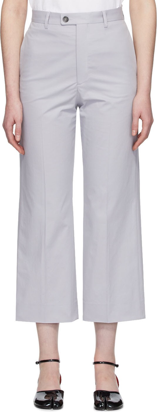 Maison Margiela Grey Cotton Sander Trousers