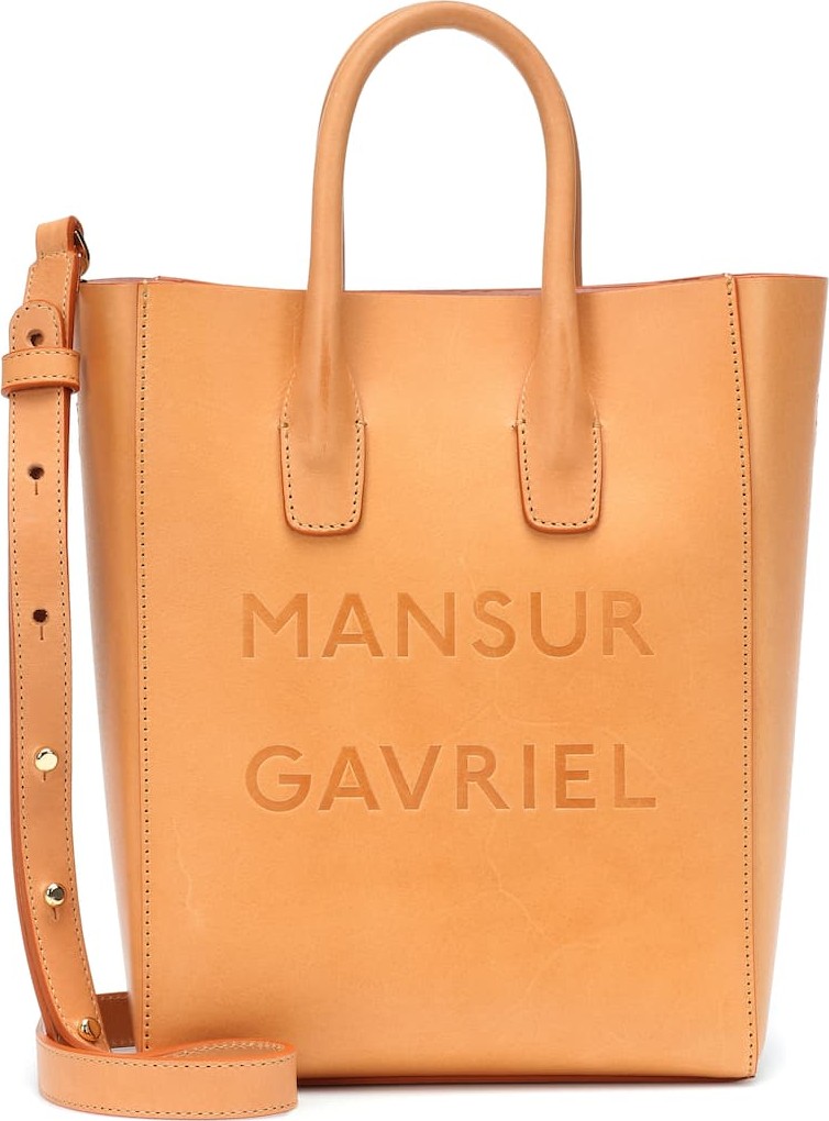 Mansur Gavriel Logo Small leather tote
