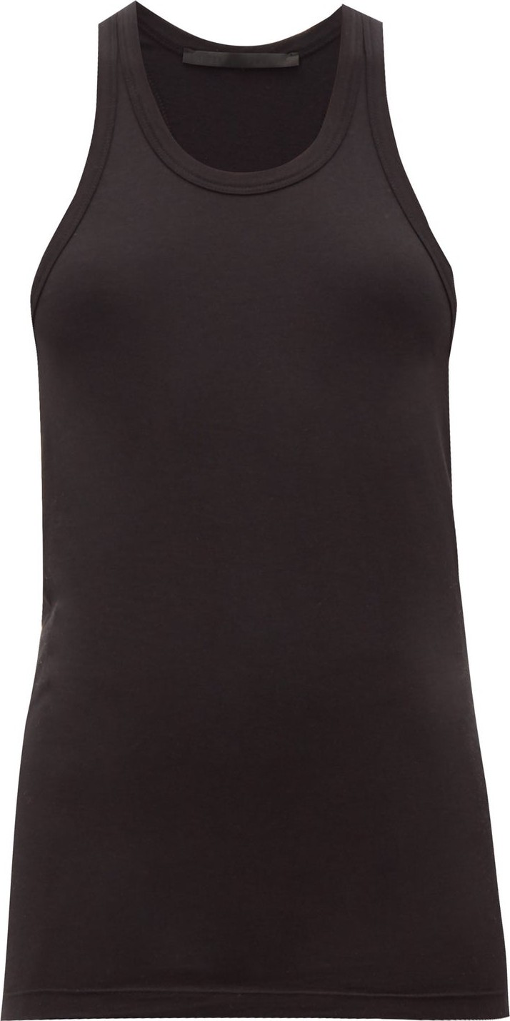 Haider Ackermann Racerback cotton-blend jersey tank top